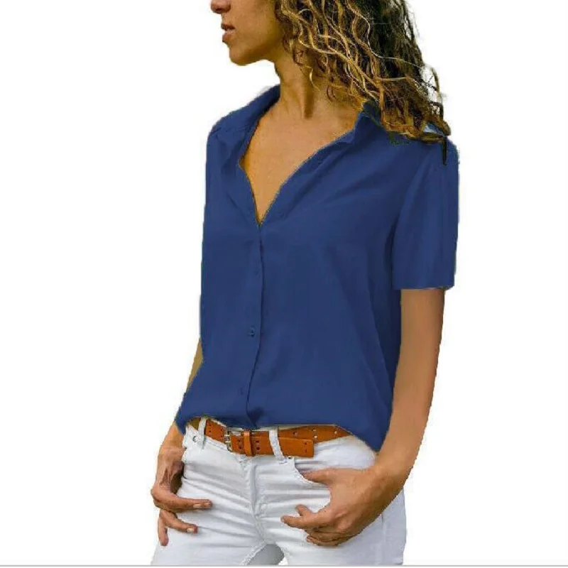 S-5XL Plus Size Women Tops Thin Blouses Spring Summer Long Sleeve Turn-Down Collar Chiffon Blouse Long Solid Color Office Blusa
S-5XL Plus Size Women Tops Thin Blouses Spring Summer Long Sleeve Turn-Down Collar Chiffon Blouse Long Solid Color Office Blusa