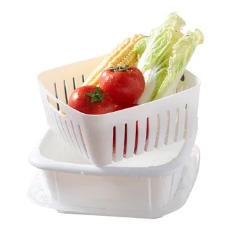 KitchenAce 1pc PP Fruit Vegetable Container Bowl Drainer Basket Kitchen Sealed Storage&Organize Bottle Kitchen Accessories&Tools
KitchenAce 1pc PP Fruit Vegetable Container Bowl Drainer Basket Kitchen Sealed Storage&Organize Bottle Kitchen Accessories&Tools