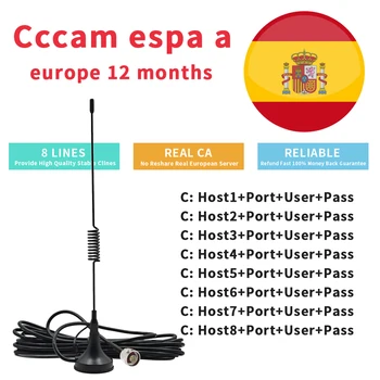 8 Lines for 1 year Europe Cccam ESPA A Spain Germany Stable Server Ccams Portugal France Poland Norway DVB-S2 Satellite Receiver
8 Lines for 1 year Europe Cccam ESPA A Spain Germany Stable Server Ccams Portugal France Poland Norway DVB-S2 Satellite Receiver