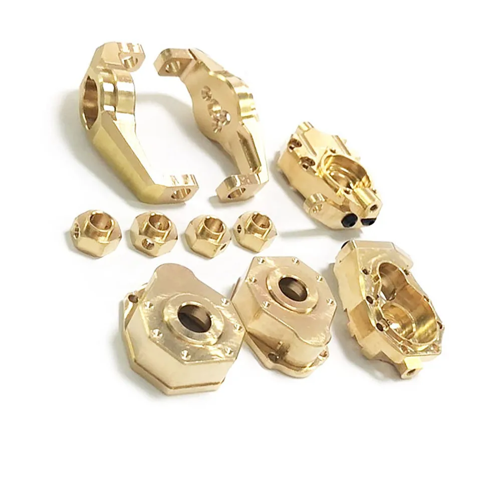 Racing Brass Turn Knuckle Counterweight Hex C hub set for 1/10 Traxxas TRX4 Defender G500 RC Crawler Car Accessories
Racing Brass Turn Knuckle Counterweight Hex C hub set for 1/10 Traxxas TRX4 Defender G500 RC Crawler Car Accessories