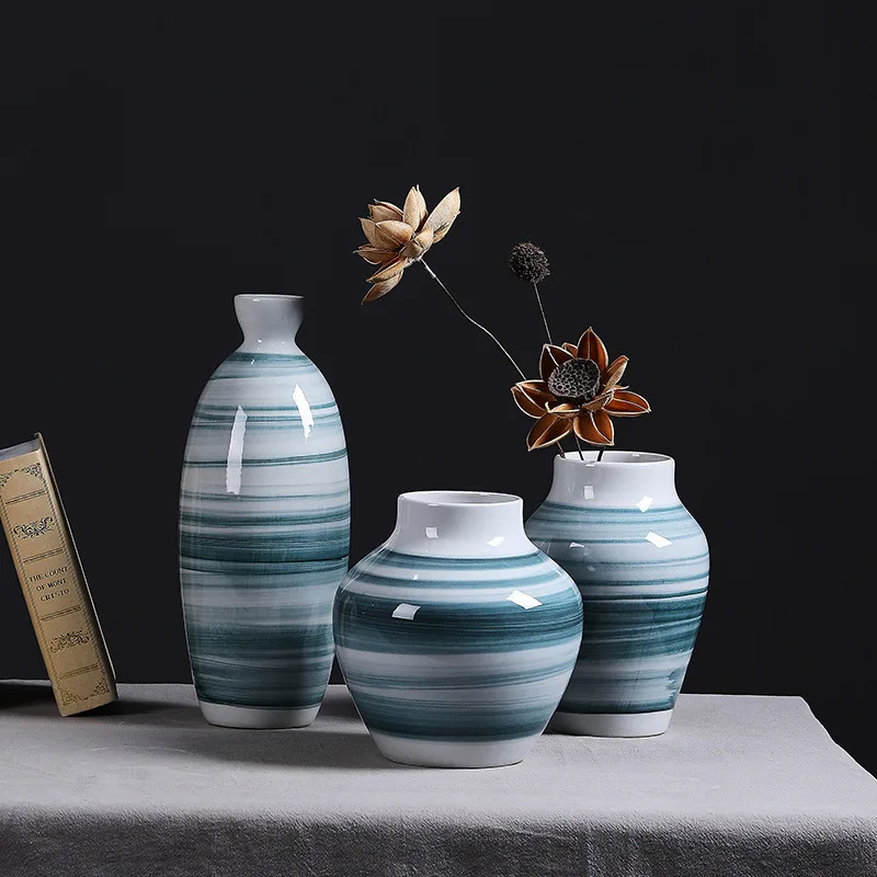 Modern Ceramic Vase Decoration Simple Hand-painted Living Room Porch TV Cabinet Decoration Storage Crafts Nordic Decoration Home
Modern Ceramic Vase Decoration Simple Hand-painted Living Room Porch TV Cabinet Decoration Storage Crafts Nordic Decoration Home
