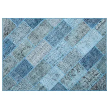 Handmade Blue Vintage Overdyed Patchwork Area Rug 160x230 Cm-5'3''X7'7'' 
Handmade Blue Vintage Overdyed Patchwork Area Rug 160x230 Cm-5'3''X7'7''