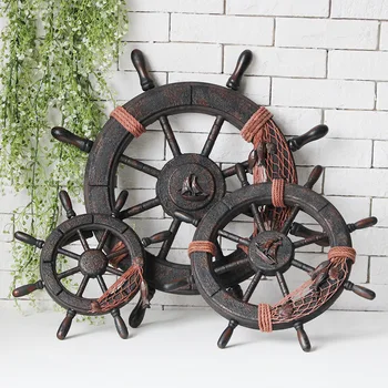 Wood Mediterranean Ship Wooden rudder helm Ship Anchor antique home decor wall decoration vintage room decoration accessories
Wood Mediterranean Ship Wooden rudder helm Ship Anchor antique home decor wall decoration vintage room decoration accessories