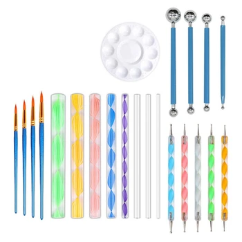 26 Pieces of Handmade Clay Painting Mold Portable Art Pottery Embossed Mandala Multifunctional Gift DIY Embellishment Tool Set C
26 Pieces of Handmade Clay Painting Mold Portable Art Pottery Embossed Mandala Multifunctional Gift DIY Embellishment Tool Set C