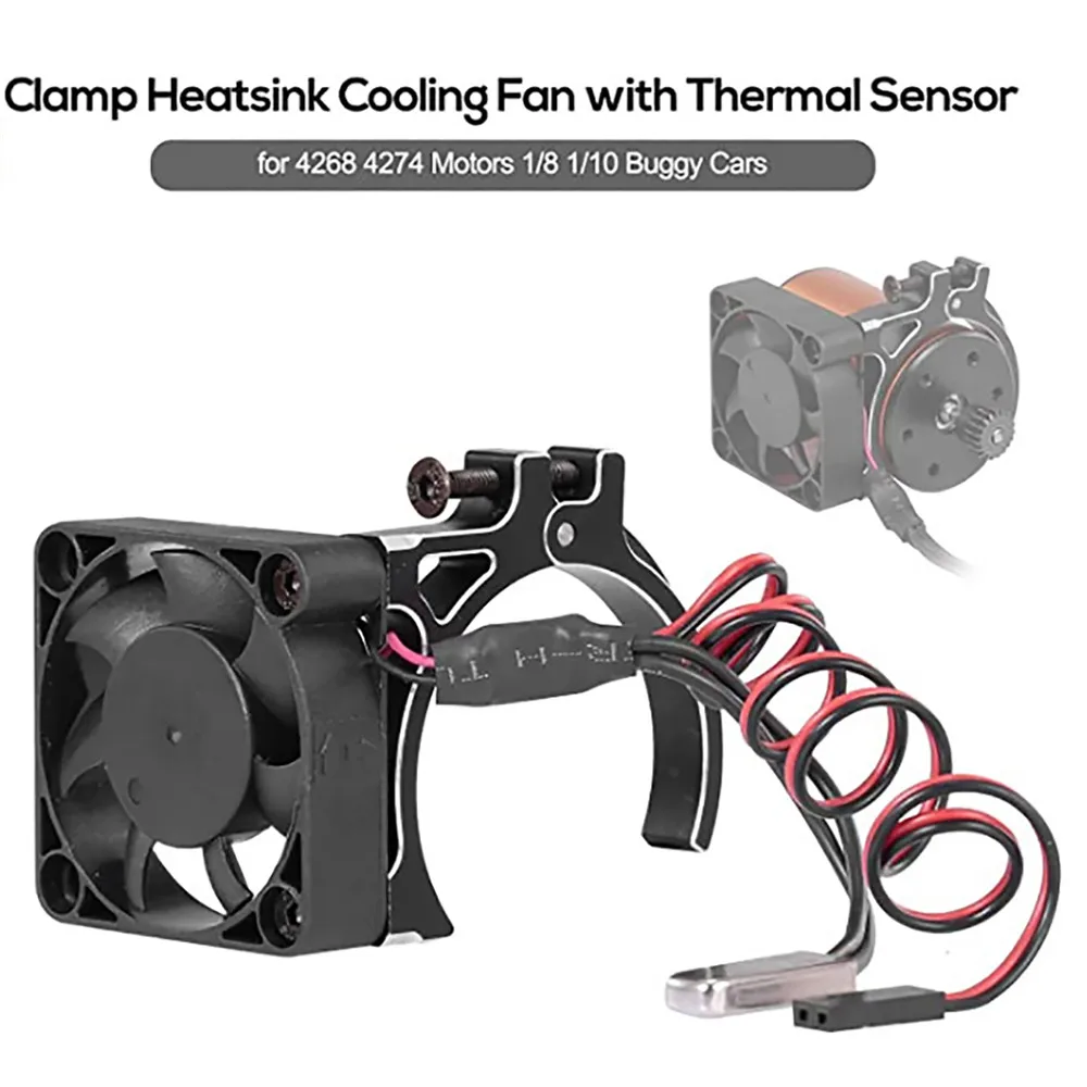 Heatsink Cooling Fan with Thermal Sensor For Big S Big E SUMMIT E-REVO UDR OHB off-road vehicle RC Climbing Car Parts
Heatsink Cooling Fan with Thermal Sensor For Big S Big E SUMMIT E-REVO UDR OHB off-road vehicle RC Climbing Car Parts