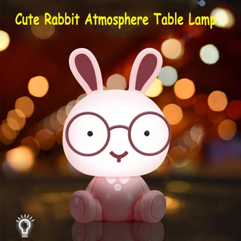 Cute Rabbit Night Lamp Cartoon Animal Atmosphere Night Light for Baby Children's Room USB Bedside Lamp Rabbit Table Lamp
Cute Rabbit Night Lamp Cartoon Animal Atmosphere Night Light for Baby Children's Room USB Bedside Lamp Rabbit Table Lamp