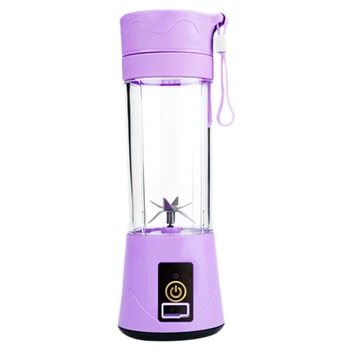 380Ml Portable Juicer USB Rechargeable 6 Blades Juicer Smoothie Blender Machine Mixer Mini Juice Cup Violet
380Ml Portable Juicer USB Rechargeable 6 Blades Juicer Smoothie Blender Machine Mixer Mini Juice Cup Violet