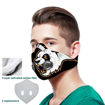 Fashion 3D Printing Reusable Protective PM2.5 Filter Mouth Mask Anti Dust Face Mask Windproof Activated Carbon Unisex Flu Mask
Fashion 3D Printing Reusable Protective PM2.5 Filter Mouth Mask Anti Dust Face Mask Windproof Activated Carbon Unisex Flu Mask