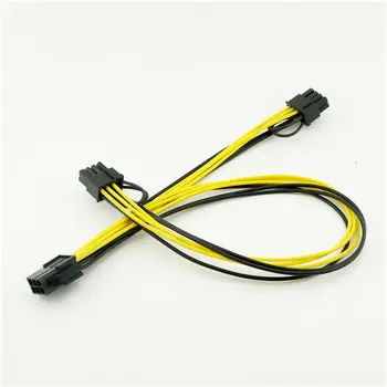 1x PCI-E 6 pin Male to Dual Male PCIE 8pin (6+2pin) Graphics Video Card Power Connector Cable 60cm+20cm
1x PCI-E 6 pin Male to Dual Male PCIE 8pin (6+2pin) Graphics Video Card Power Connector Cable 60cm+20cm