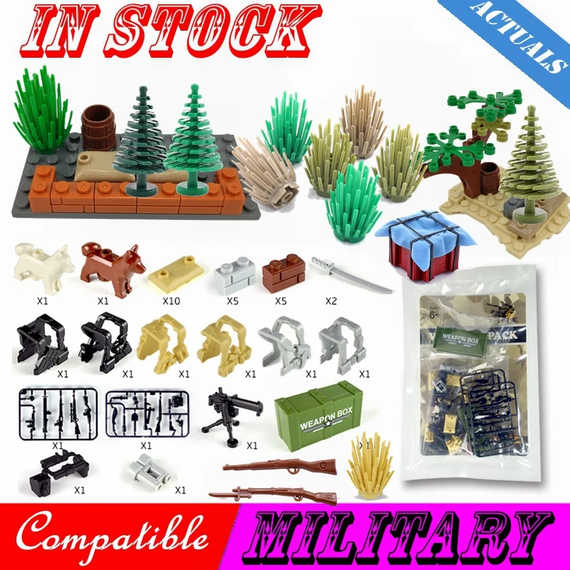 Legoing Military Tree Grass WW2 Weapon Box Sandbag Figures Gun City Army Weapons Accessories Parts Building Block Legoing Cities
Legoing Military Tree Grass WW2 Weapon Box Sandbag Figures Gun City Army Weapons Accessories Parts Building Block Legoing Cities