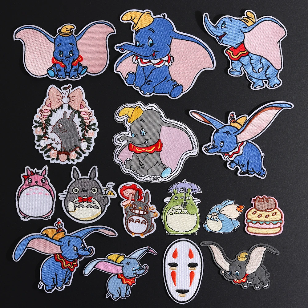 Cartoon Dumbo Elephant Patches Iron On Embroidered My Neighbor Totoro Cloth Appliques 3D Diy Cute Wing of Liberty No Face Badges
Cartoon Dumbo Elephant Patches Iron On Embroidered My Neighbor Totoro Cloth Appliques 3D Diy Cute Wing of Liberty No Face Badges