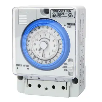 TB388 Mechanical Timer 15 Minutes 24 Hours Time Switch Relay AC220V 10A Non Power Failure delay relay
TB388 Mechanical Timer 15 Minutes 24 Hours Time Switch Relay AC220V 10A Non Power Failure delay relay