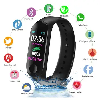 Men Smart Wristband Color Screen Smart Band IP67 Waterproof Blood Pressure Heart Rate Activity Fitness
Men Smart Wristband Color Screen Smart Band IP67 Waterproof Blood Pressure Heart Rate Activity Fitness