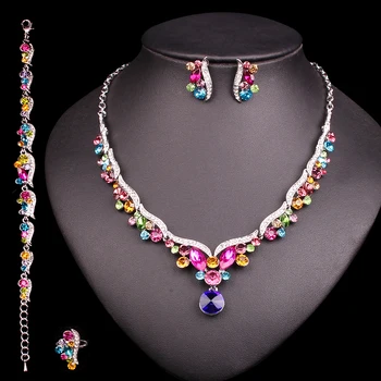 FASHION CRYSTAL BRIDAL JEWELRY SETS FOR BRIDE SILVER PLATED NECKLACE EARRINGS WEDDING PARTY COSTUME JEWELLERY ACCESSORIES WOMEN
FASHION CRYSTAL BRIDAL JEWELRY SETS FOR BRIDE SILVER PLATED NECKLACE EARRINGS WEDDING PARTY COSTUME JEWELLERY ACCESSORIES WOMEN