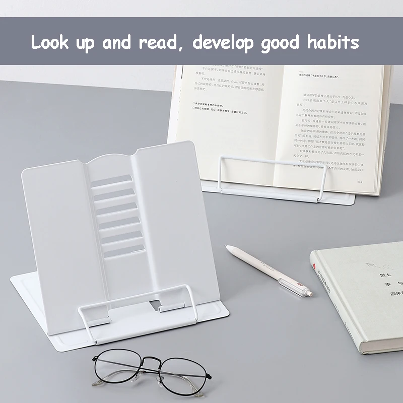 Portable Reading Book Stand Document Holder Desk Adjustable Bookend Stand Foldable Book Stand Display Stand Student Supply
Portable Reading Book Stand Document Holder Desk Adjustable Bookend Stand Foldable Book Stand Display Stand Student Supply