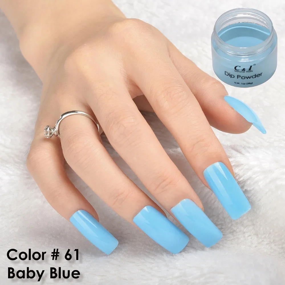 C&I Dip Powder Color # 61 Baby Blue 3