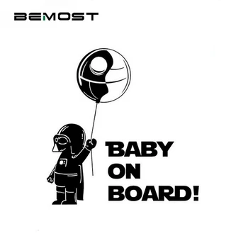 BEMOST "Baby On Board" Star Wars Car Sticker Decals Warning Sign Auto Decoration Car-Styling Accessories For All Car 14*14.5CM 
BEMOST "Baby On Board" Star Wars Car Sticker Decals Warning Sign Auto Decoration Car-Styling Accessories For All Car 14*14.5CM