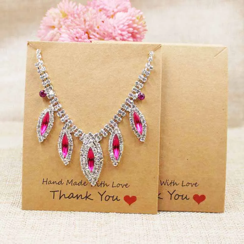 200pcs10*8cm two design handmade with love necklace display card kraft jewelry necklace card packing paper card
200pcs10*8cm two design handmade with love necklace display card kraft jewelry necklace card packing paper card