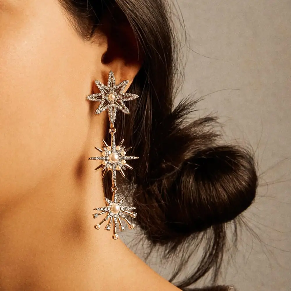 Best lady Fashion Glass Snowflake Flowers Bowknot Drop Earrings for Women Girls Layer Vintage Gold Statement Earrings Jewelry
Best lady Fashion Glass Snowflake Flowers Bowknot Drop Earrings for Women Girls Layer Vintage Gold Statement Earrings Jewelry