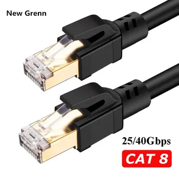 CAT8 40Gbps Flat Ethernet Cable RJ45 Lan Cable Networking Ethernet Patch Cord for Computer Router Laptop
CAT8 40Gbps Flat Ethernet Cable RJ45 Lan Cable Networking Ethernet Patch Cord for Computer Router Laptop