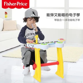 FISHER-PRICE Multi-functional Teaching Music Electronic Keyboard Toy Musical Instruments for Baby with Hand Drum Birthday Gifts
FISHER-PRICE Multi-functional Teaching Music Electronic Keyboard Toy Musical Instruments for Baby with Hand Drum Birthday Gifts