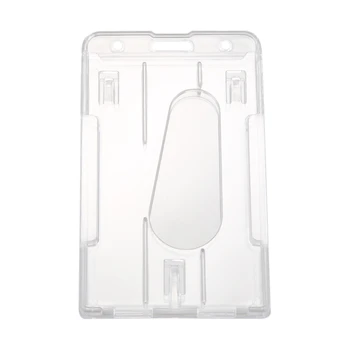 1x Vertical Hard Plastic Badge Holder Double Card ID Multi Transparent 10x6cm
1x Vertical Hard Plastic Badge Holder Double Card ID Multi Transparent 10x6cm