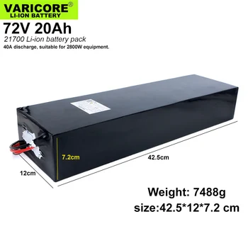 VariCore 72V 20Ah 20S5P 26700 Lifepo4 Battery Pack 20A Maximum 60A Balanced BMS for Electric Boat E-bike 58.4V Lawn mower XT60
VariCore 72V 20Ah 20S5P 26700 Lifepo4 Battery Pack 20A Maximum 60A Balanced BMS for Electric Boat E-bike 58.4V Lawn mower XT60