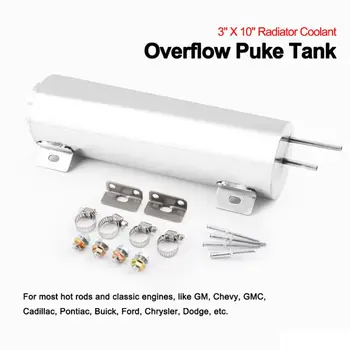 3" X 10" Radiator Coolant Overflow Puke Tank Polished Stainless Steel 32OZ Capture Overflow Prevent Leakage Coolant Back
3" X 10" Radiator Coolant Overflow Puke Tank Polished Stainless Steel 32OZ Capture Overflow Prevent Leakage Coolant Back