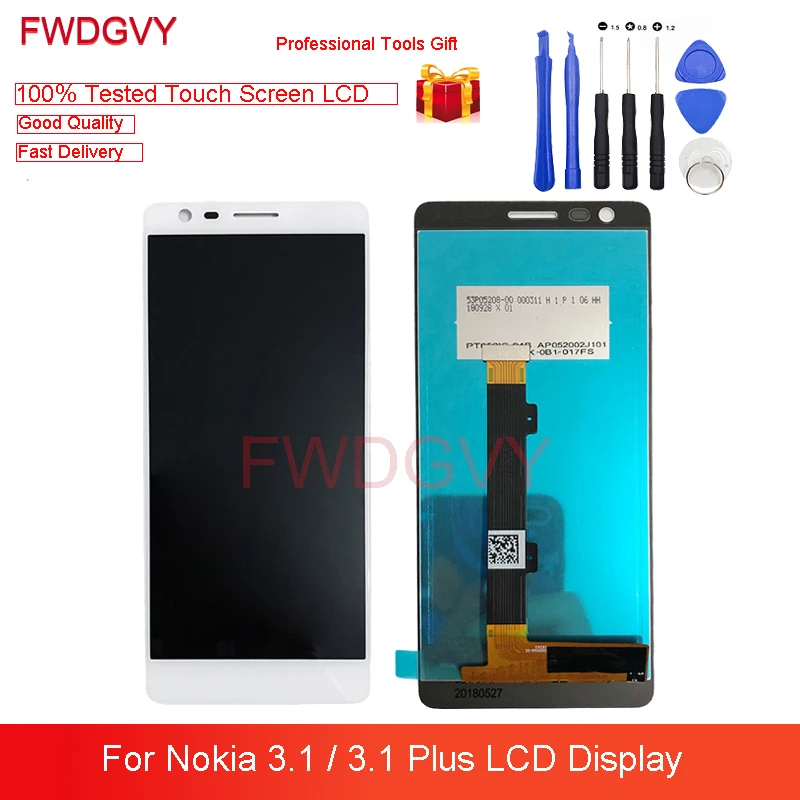 5.2" For Nokia 3.1 LCD Display Touch Screen Digitizer Assembly Replacement For Nokia 3.1Plus Lcds TA-1118 TA-1125 TA-1113
5.2" For Nokia 3.1 LCD Display Touch Screen Digitizer Assembly Replacement For Nokia 3.1Plus Lcds TA-1118 TA-1125 TA-1113