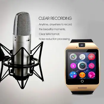 Q18 Bluetooth Smart Watch With Camera Facebook Whatsapp Phone Sport Sync Smartwatch Watch TF Card For IOS Android Mobile H4Y3
Q18 Bluetooth Smart Watch With Camera Facebook Whatsapp Phone Sport Sync Smartwatch Watch TF Card For IOS Android Mobile H4Y3