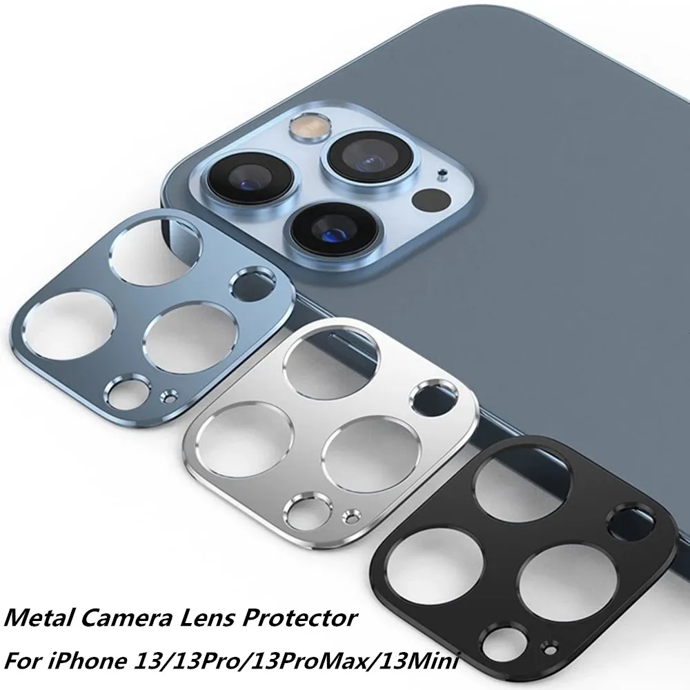 Металлическая крышка для объектива камеры iPhone 13 стекло 13Pro 12 11 Pro Max мини-Чехол