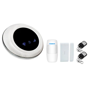 Wireless SIM GSM Home Burglar Security WIFI GSM Alarm System Sensor Kit TUYA APP Built in Siren English EU Plug
Wireless SIM GSM Home Burglar Security WIFI GSM Alarm System Sensor Kit TUYA APP Built in Siren English EU Plug
