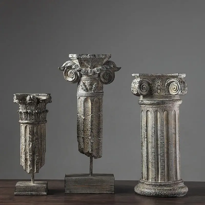New Retro Nostalgic Roman Column Ornament Home Living Room Office Model Building Decoration Murals Crafts Handicrafts Furnishing
New Retro Nostalgic Roman Column Ornament Home Living Room Office Model Building Decoration Murals Crafts Handicrafts Furnishing