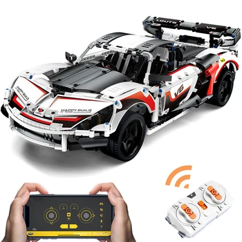 1521Pcs 1:8 2.4G APP Controlled Remote Control 4CH Racing Sports Car DIY Building Block MOC Small Particle Model
1521Pcs 1:8 2.4G APP Controlled Remote Control 4CH Racing Sports Car DIY Building Block MOC Small Particle Model