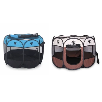 2 Pcs Portable Folding Pet Tent Dog House Cage Dog Cat Tent Playpen Puppy Kennel Easy Operation Octagon Fence a & B
2 Pcs Portable Folding Pet Tent Dog House Cage Dog Cat Tent Playpen Puppy Kennel Easy Operation Octagon Fence a & B