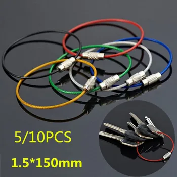 5/10Pcs Stainless Steel Wire Keychain Tags Rope Wire Cable Loop Screw Lock Gadget Ring Key Keyring Circle Camp Hanging Tool Hot 
5/10Pcs Stainless Steel Wire Keychain Tags Rope Wire Cable Loop Screw Lock Gadget Ring Key Keyring Circle Camp Hanging Tool Hot