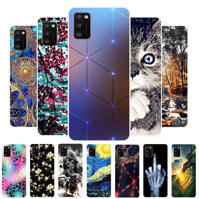 Для Galaxy A41 чехол Samsung силиконовый ТПУ Мягкая задняя крышка телефона для A415F A 41 6.1