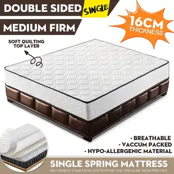 Soft Memory Foam Spring Mattress Bed Cushion Double Size Medium Firm Topper Quilted Soft Bed Firm Foam Spring 91x190x16cm
Soft Memory Foam Spring Mattress Bed Cushion Double Size Medium Firm Topper Quilted Soft Bed Firm Foam Spring 91x190x16cm
