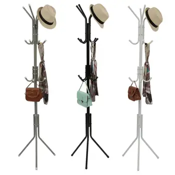 Display Stand with Triangular Support for Hat Clothing Storage Metal Shelf