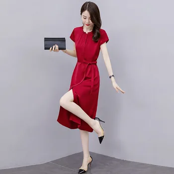 Red Chiffon Dress 2020 nian Summer Wear for Women New Style Fashion Waist Hugging Slimming Elegant Goddess Fan Summer Skirt
Red Chiffon Dress 2020 nian Summer Wear for Women New Style Fashion Waist Hugging Slimming Elegant Goddess Fan Summer Skirt