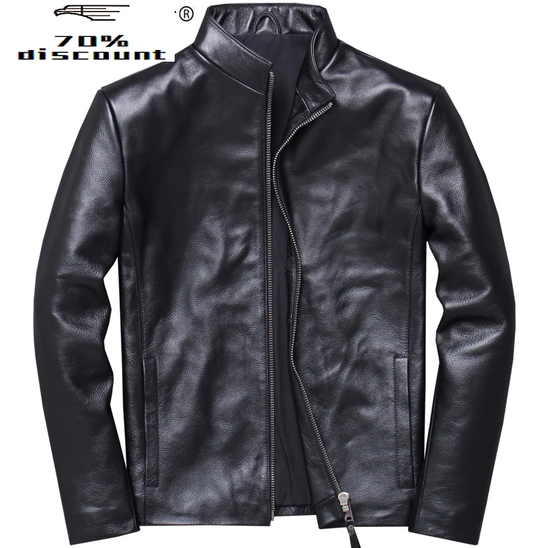 2020 New Men's Genuine Leather Jacket Cowhide Spring Autumn Real Cow Leather Coat Plus Size Veste Cuir Homme V-2924
2020 New Men's Genuine Leather Jacket Cowhide Spring Autumn Real Cow Leather Coat Plus Size Veste Cuir Homme V-2924