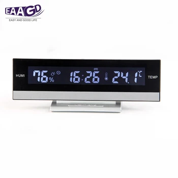 Large LCD Display Desktop Snooze Alarm Clock with Back light Temperature Humidity Electronic or Battery Operate Home Decorative
Large LCD Display Desktop Snooze Alarm Clock with Back light Temperature Humidity Electronic or Battery Operate Home Decorative