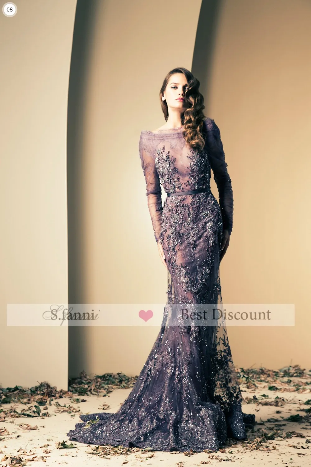 2018 New Arrival Grape Purple Tulle and Lace Sheath Long Sleeve Beaded Luxury Fashion Celebrity Evening Dresses Long prom gown
2018 New Arrival Grape Purple Tulle and Lace Sheath Long Sleeve Beaded Luxury Fashion Celebrity Evening Dresses Long prom gown