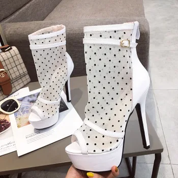 2019 Summer Gladiators Ankle Boots Women Boots Peep Toe Thin High Heels 14cm Lace Spring Women Mesh Hollow Women Shoes Pumps
2019 Summer Gladiators Ankle Boots Women Boots Peep Toe Thin High Heels 14cm Lace Spring Women Mesh Hollow Women Shoes Pumps