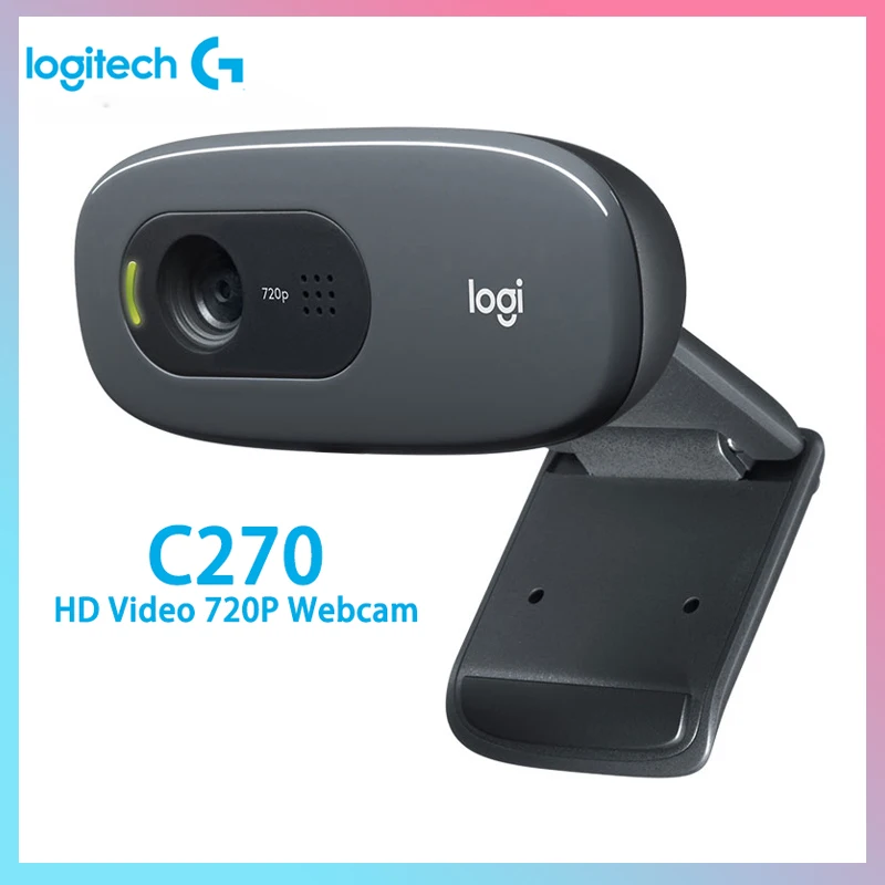 Logitech C270 HD Webcam Video 720P Gaming Auchor Live Broadcast Web Camera Built-in Micphone Network Video Camera for Windows
Logitech C270 HD Webcam Video 720P Gaming Auchor Live Broadcast Web Camera Built-in Micphone Network Video Camera for Windows