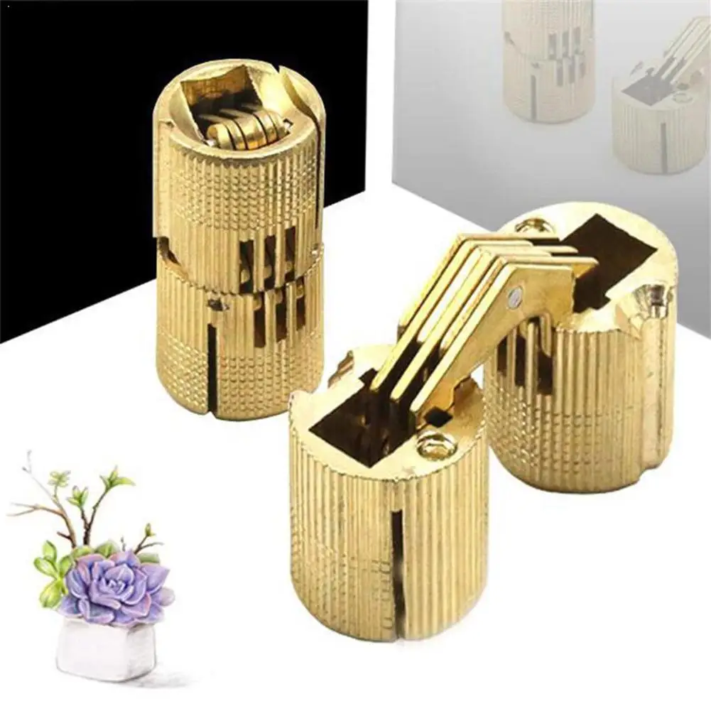 Copper Brass Furniture Hinges 8-12mm Cylindrical Hidden Hardware Hinges Invisible Concealed Cabinet Door Home Improvement L0D8
Copper Brass Furniture Hinges 8-12mm Cylindrical Hidden Hardware Hinges Invisible Concealed Cabinet Door Home Improvement L0D8