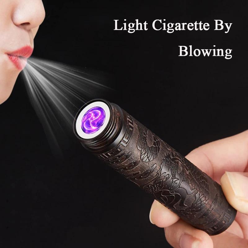 Engraving Sandalwood Rechargeable USB lighter Air Blowing Cigarette Windproof Flameless Lighter Dropship Suppliers Men's Gift
Engraving Sandalwood Rechargeable USB lighter Air Blowing Cigarette Windproof Flameless Lighter Dropship Suppliers Men's Gift