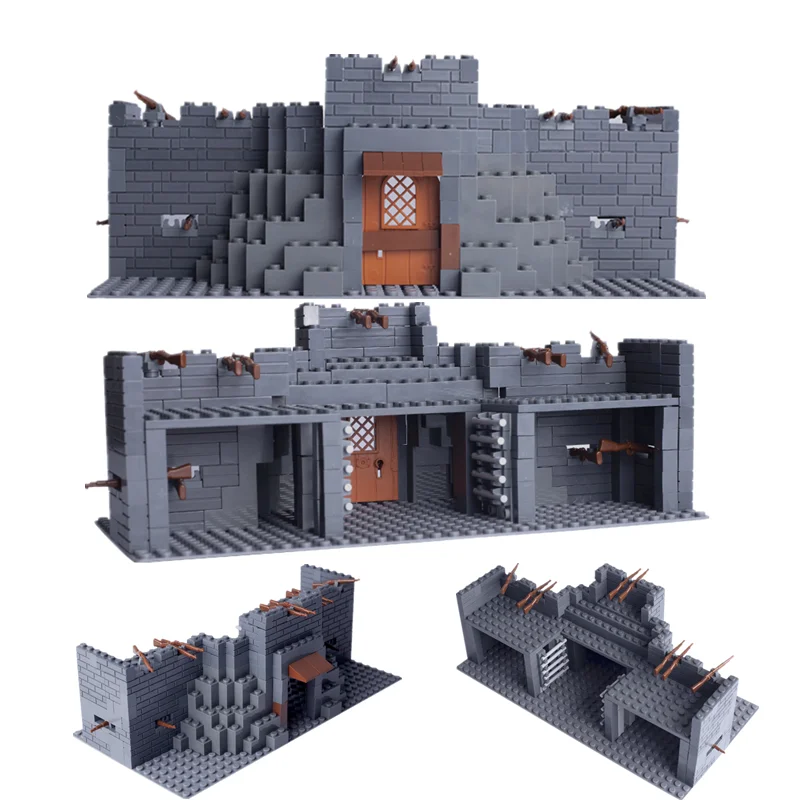 Конструктор MOC WW2 Военная крепость, фигурки, защитная стена, блокировка, оружие, оружие, ранцы, набор аксессуаров, подарок D271
Конструктор MOC WW2 Военная крепость, фигурки, защитная стена, блокировка, оружие, оружие, ранцы, набор аксессуаров, подарок D271