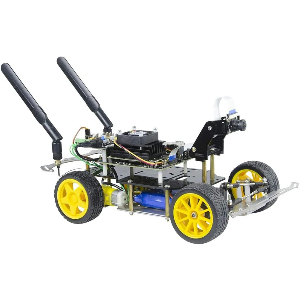 XiaoR Geek AI Racing Robot Powered by Jetson Nano B01 Donkey Car with Deep Learning Slef Driving and Vision Line Following
XiaoR Geek AI Racing Robot Powered by Jetson Nano B01 Donkey Car with Deep Learning Slef Driving and Vision Line Following