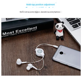 MP3 Pull Retractable Earphones Simple Fashion and Convenient In-ear Earphone Wired Earphone for Mobilephone
MP3 Pull Retractable Earphones Simple Fashion and Convenient In-ear Earphone Wired Earphone for Mobilephone
